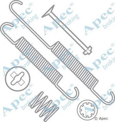 APEC BRAKING kit602 -  Комплектующие, тормозная колодка